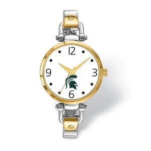 Ladies Michigan State University Elegant 2-tone Watch